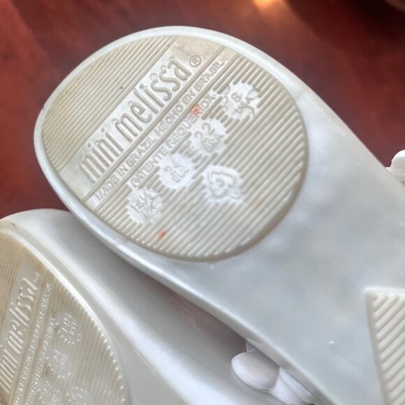 Mini Melissa‎ Unicorn Mary Jane Toddler Shoes Size 6 Off-White & Pink - Picture 5 of 6